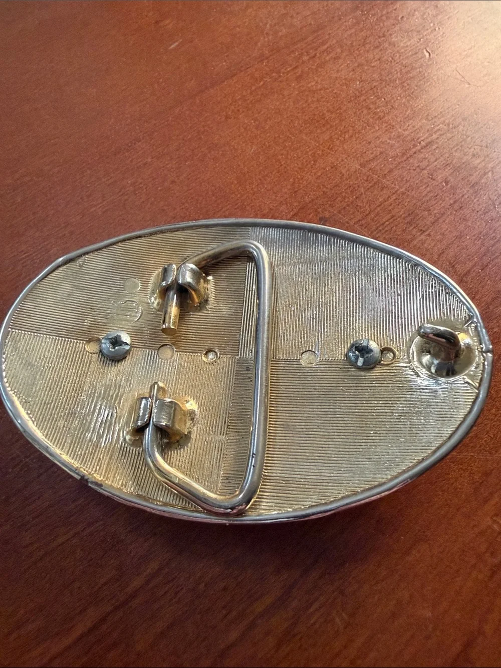 Turquoise Stone Silver-Tone Decorative Belt Buckle